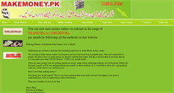 Desktop Screenshot of makemoney.pk