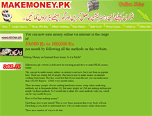 Tablet Screenshot of makemoney.pk